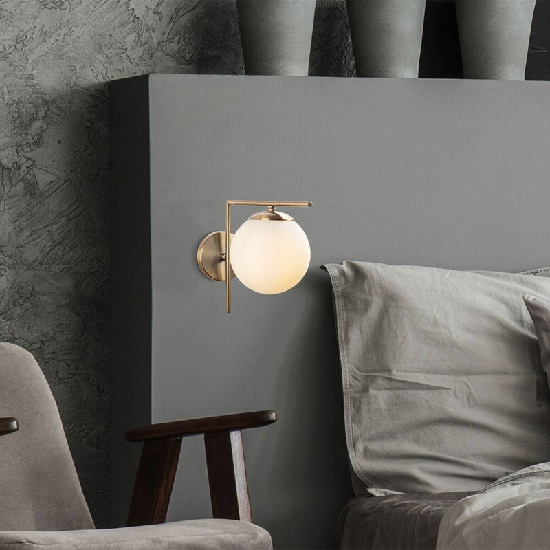 Opviq Wandleuchte Sonne in Bronze aus Metall und Glas mit E14 Fassung, Breite: 28 cm, Höhe: 23 cm, Tiefe: 28 cm - Bild 3