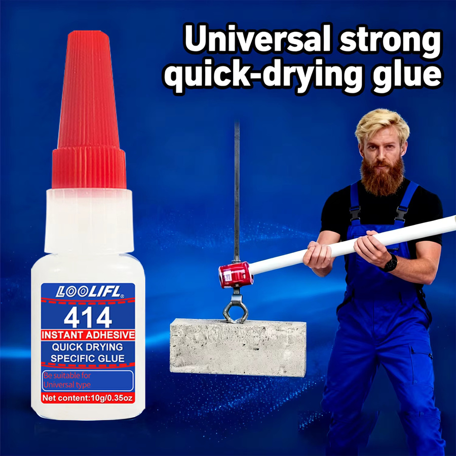 LOOLIFL 5er Pack Universeller Superkleber 414 für Harz, Keramik, Metall, Glas und Kunststoff, schnelltrocknend - Bild 4