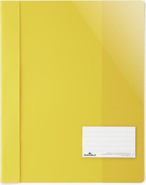 DURABLE Sichthefter A4 in Gelb mit Beschriftungsfenster 90x57 mm, 25 Stück - Bild 1
