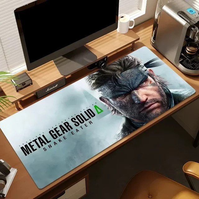 Metal Gear Solid Delta Snake Eater 2024 Gaming-Mauspad für PC, großflächiges Schreibtisch-Mauspad mit genähten Kanten, Multicolor - Bild 1