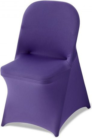 VEVOR Stuhlhussen 50er Set aus Polyester-Spandex in Violett, elastische Stretch-Stuhlbezüge für Esszimmer und Bankette, B/T/H: 45 x 46 x 77 cm - Bild 1