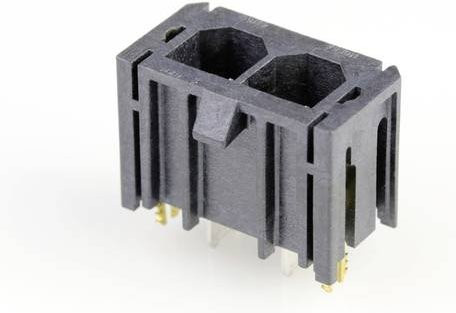 Molex Einbau-Stiftleiste Standard Schwarz mit 2 Polstellen und 7,5 mm Rastermaß - Bild 1