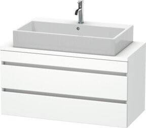 Duravit Waschtischunterschrank Com DuraStyle in Weiß mit 2 Schubladen, B: 100 cm, T: 47,8 cm, H: 51,2 cm - Bild 1