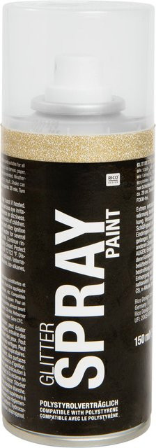 Rico Design Glitter Spray Paint Gold 150ml - Bild 1