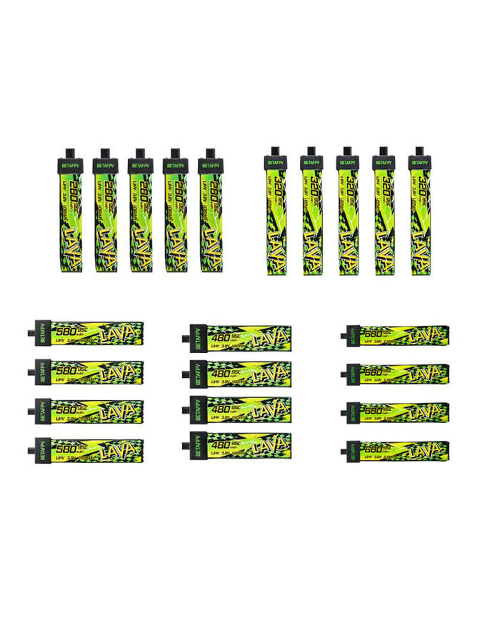 BETAFPV LAVA II 1S FPV Drohnen-Akku mit BT2.0 Anschluss, 580mAh, Multicolor, geeignet für Air65 - Bild 1