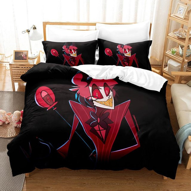Flylo Bettwäsche-Set Hazbin Hotel mit Bettbezug und Kissenbezug, Mehrfarbig, B/H: 135 x 200 cm - Bild 1