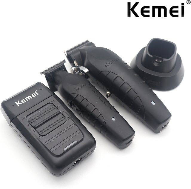 Kemei Haar Clipper Kit, Elektrischer Haartrimmer, Herren, Schwarz - Bild 1