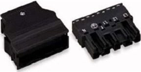 WAGO Stecker 2x0,5-4mmq schwarz 770-115 - Bild 1