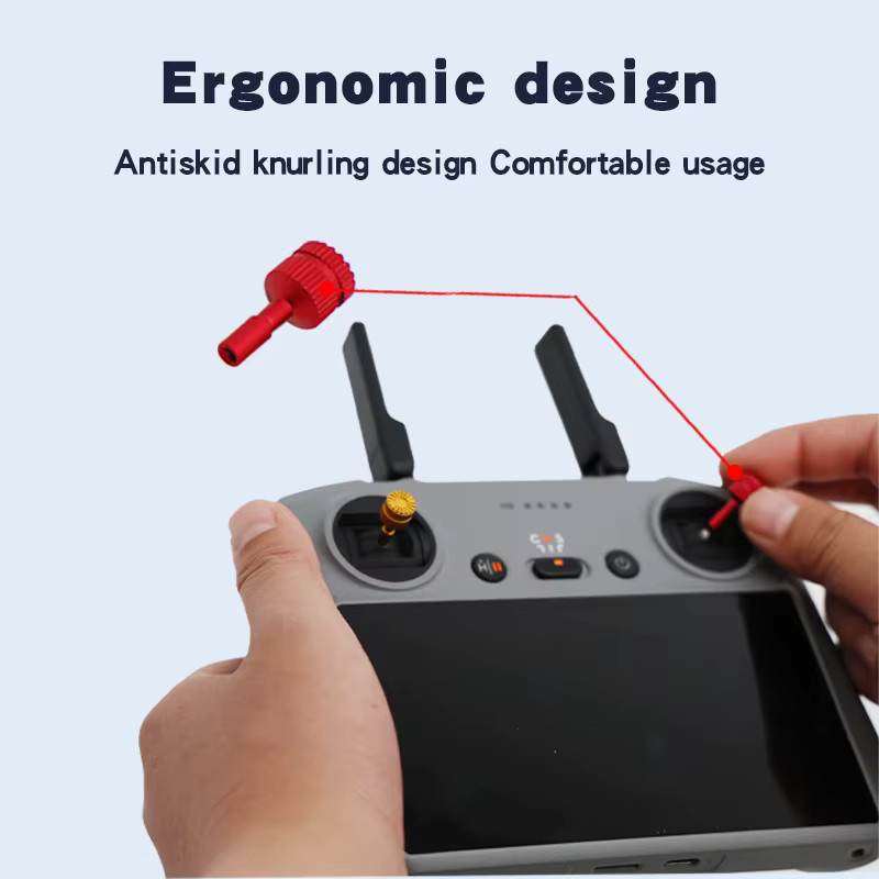 DJI Fernbedienung Joysticks aus Aluminiumlegierung in Gold für DJI Air 3 RC 2, Mini 3 Pro, Mini 3, Mavic 3 Pro und Mini 4 Pro Drohnen Zubehör - Bild 5
