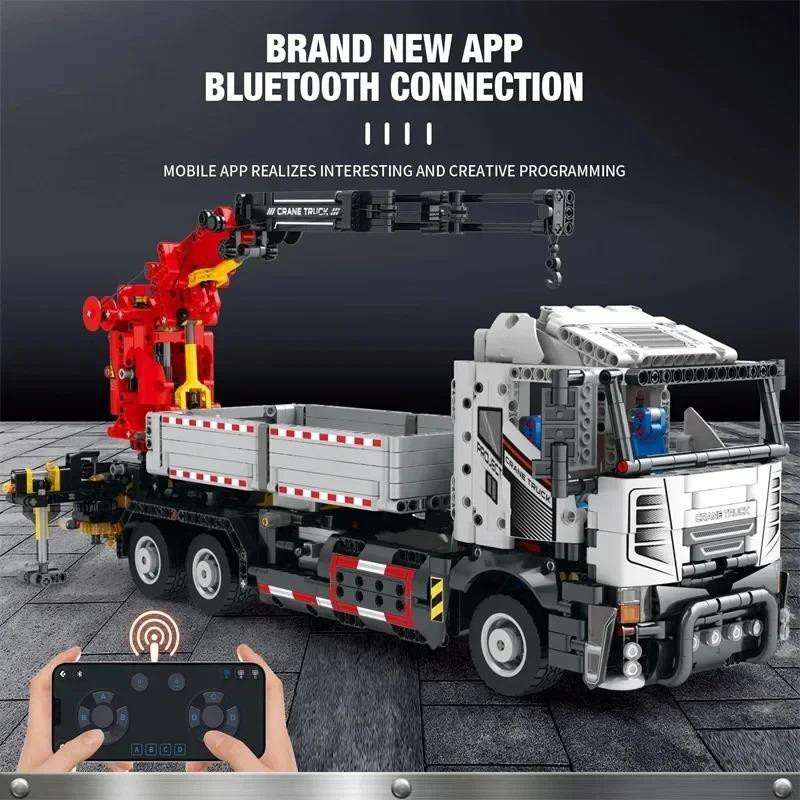 Linyi toy Kran LKW Gebäude Bausteine mit Fernbedienung - Bild 3