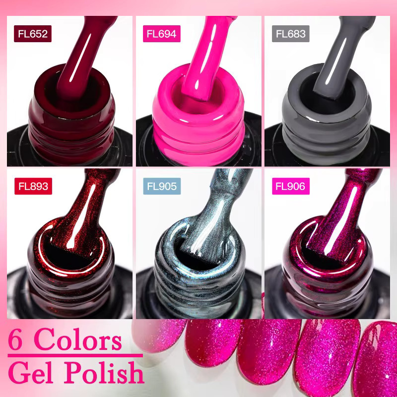 Four Lily Magnetisches Gel & Farbe Gel Nagellack Set, 7 Stück, 10 ml - Bild 5