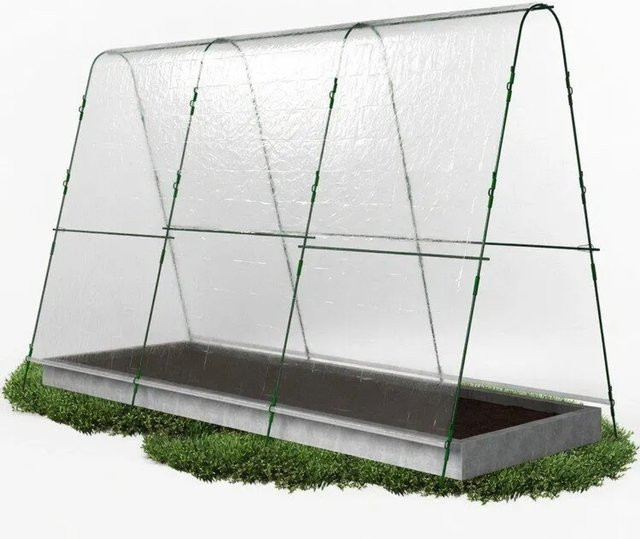 TTL GARDEN Folientunnel Set PEAK XL Gewächshaus mit PE Folie, Grün/Transparent, B/T/H: 300 x 120 x 180 cm - Bild 1