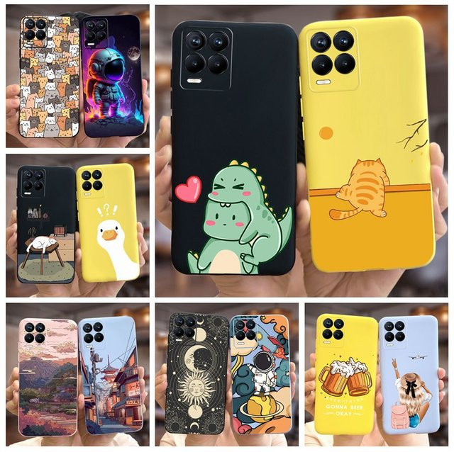 Modische Silikon Schutzhülle für Realme 8, Realme 8i und Realme 8 Pro in Multicolor - Bild 1