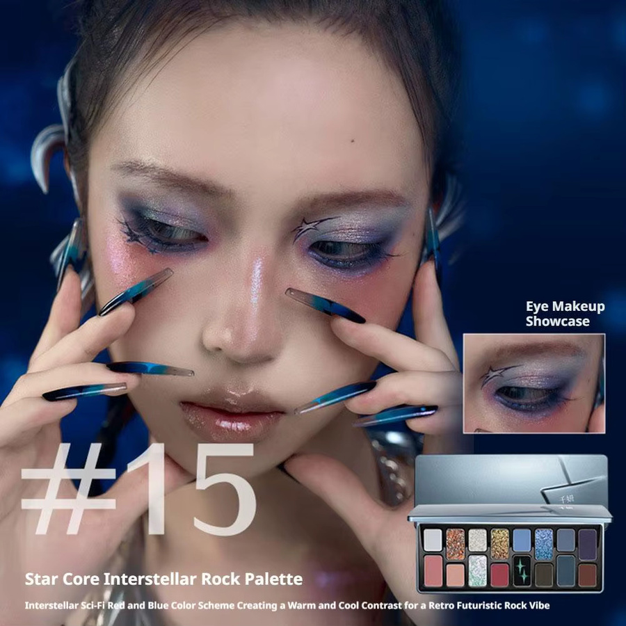 Star Core Interstellar Rock Lidschatten-Palette, 16-farbig, Twilight Rose - Bild 3