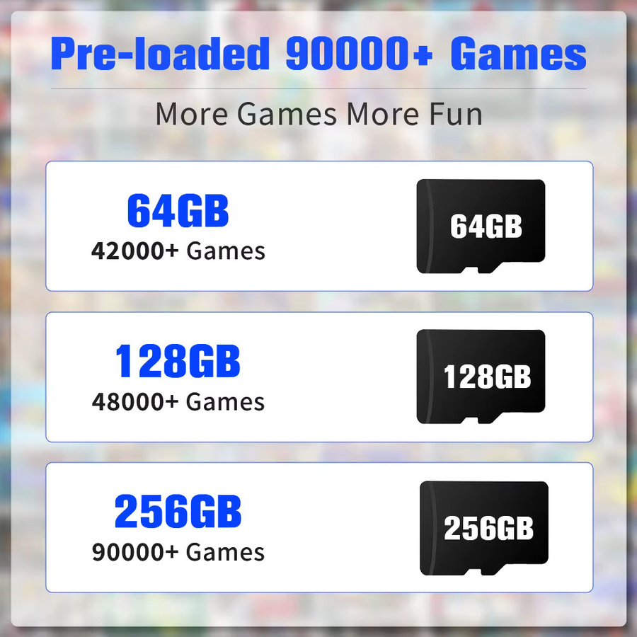 JMachen MicroSD Speicherkarte für Raspberry Pi 4 Modell B mit 64 GB, vorinstallierte 60+ Emulatoren und über 90000 Retro-Spiele, Schwarz - Bild 3
