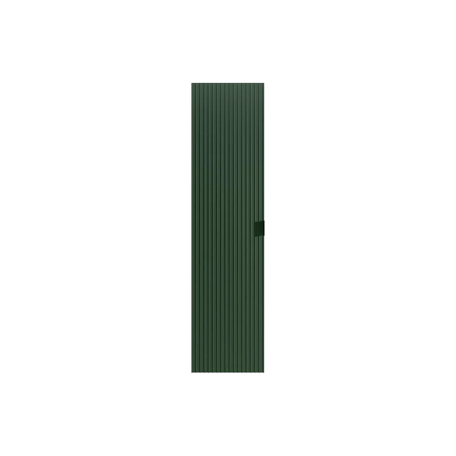 Badschrank Zevini in Grün mit Rillenstruktur und mattem Finish, Wandmontage, B: 35 cm, H: 140 cm, T: 25 cm - Bild 2