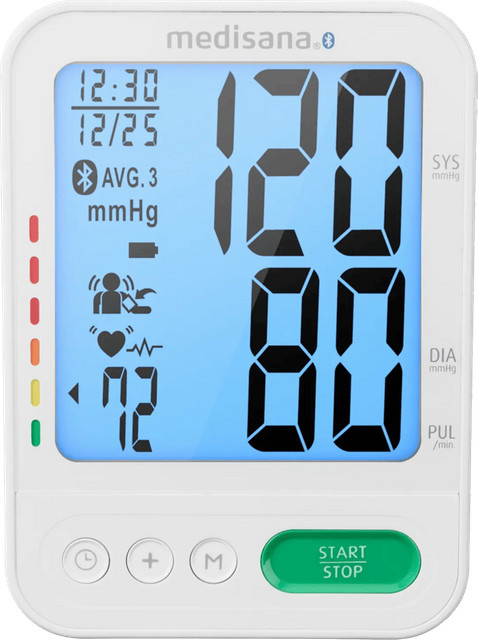 medisana BU 584 Connect Oberarm Blutdruckmessgerät zur Messung von Blutdruck und Puls in Blau und Weiß - Bild 1