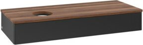 V&B Waschtischunterschrank Antao mit Beleuchtung, Walnuss und Lackierung in Weiß oder Blau, B/T/H: 120 x 50 x 19 cm - Bild 1