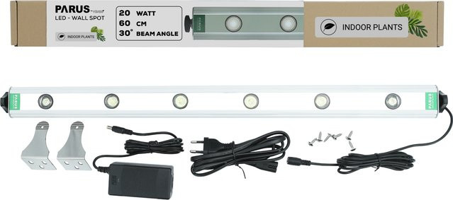 Parus by Venso LED Wandspot Grow Light für Zimmerpflanzen und Fassadenbegrünung, Breite: 60 cm, Abstrahlwinkel 30° - Bild 1