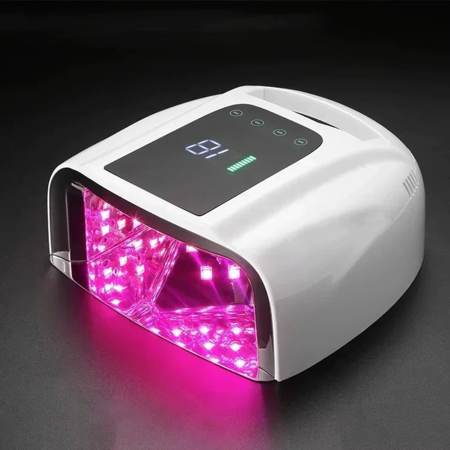 Kabellose UV-LED-Nagellampe mit zwei Lichtquellen und Spiegelboden - Bild 2