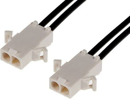 Molex Buchsengehäuse-Kabel in Weiß mit 2 Polen - Bild 1