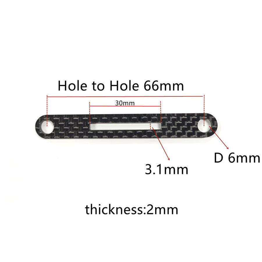 Tamiya Carbon Fiber Körper Montieren Querträger, Zubehör, Schwarz - Bild 2