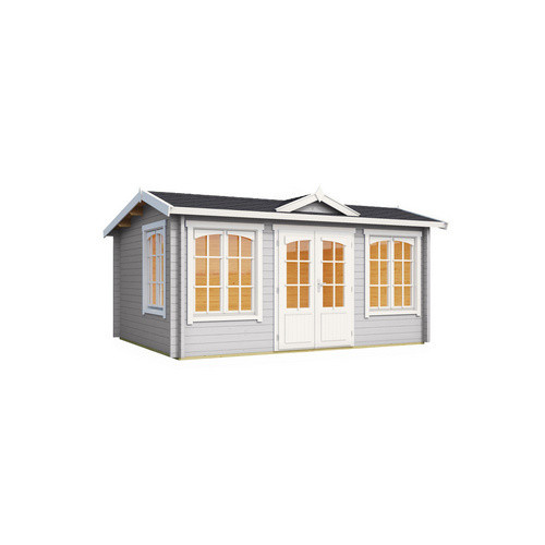 Lasita Maja Gartenhaus Windsor Lichtgrau B/H/T: 440 x 239,4 x 340,2 cm - Bild 3