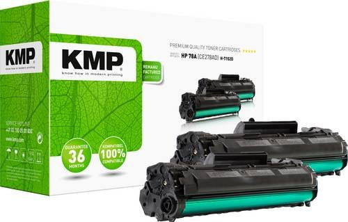 KMP Toner Cartridge Schwarz kompatibel mit HP 78A CE278A 2er-Pack mit 2100 Seiten Reichweite - Bild 1
