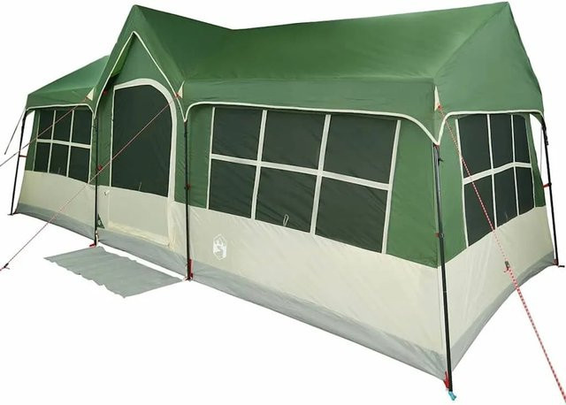 vidaXL Zelt mit Dach in Grün aus Polyester, B/T/H: 622 x 295 x 238 cm - Bild 1