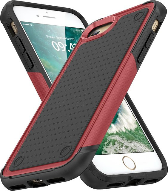 JUST CASE Stoßfeste Schutzhülle für iPhone SE, iPhone 7/8 und iPhone 7 Plus/8 Plus in Rot - Bild 1