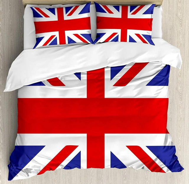 Bettwäsche-Set Welt-Nationalflaggen von Your Warm Home aus Mikrofaser, Mehrfarbig, B/H: 140 x 210 cm - Bild 1