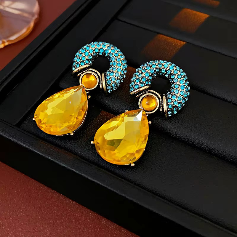 Kaitin Jewelry Ohrringe, Strass, Kreis, Wassertropfen, Damen - Bild 5