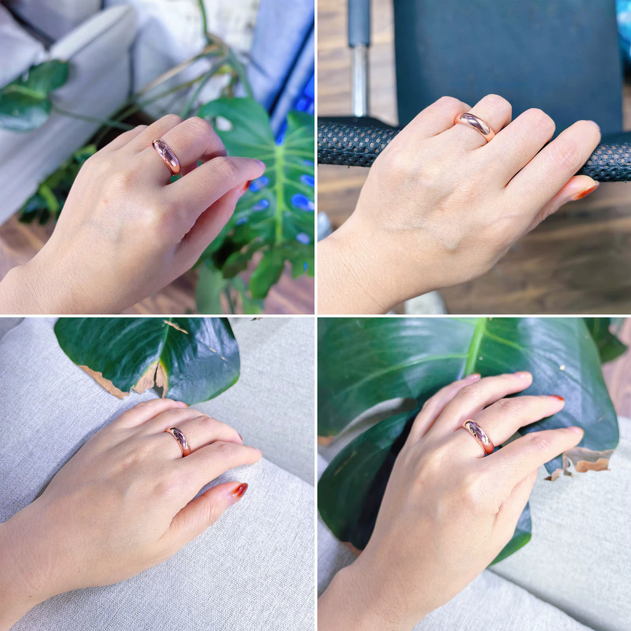 Vinterly Ring, Kupfer, Roségold, Unisex - Bild 5