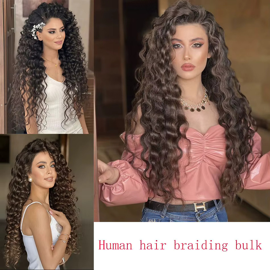 BHF Echthaar Extensions, tief gewellt, Schwarz, 100 g, Unisex - Bild 1
