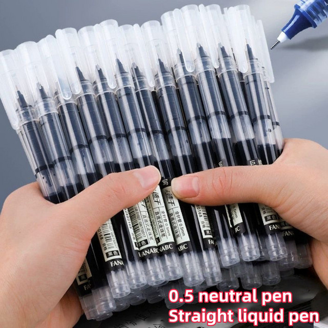 Fineliner Set mit 0,5 mm Spitze, schnell trocknende Tinte in Blau und Mehrfarbig, ideal für Schule und Schreibwaren - Bild 1