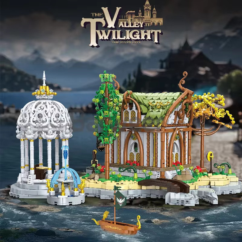 Der Herr der Ringe Elben-Flussdal-Schloss, Bausteine-Set, Fantasy - Bild 3