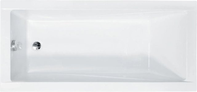 Bad Land Badewanne MODERN rechteckig mit Acrylschürze und Zubehör, B/B/H: 180 x 80 cm, weiß - Bild 1