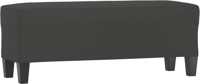 vidaXL Sitzbank aus Mikrofasergewebe in Dunkelgrau, B/T/H: 100 x 35 x 41 cm - Bild 1