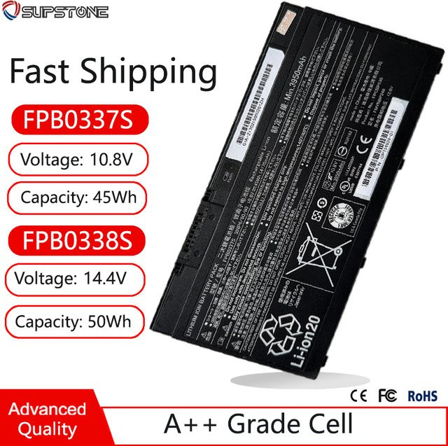 Fujitsu Ersatzbatterie in Schwarz für U727 P727 P728 U729 U728 U747 U748 U757 U758 T937 T938 E548 Modelle Fpb0337s Fpb0338s Fpcbp531 Fpcbp528 Fpcbp530 - Bild 1