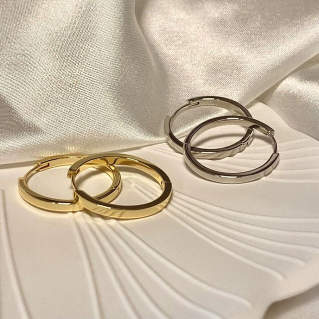 Anenjer Creolen, Gold, Punk-Style, Damen - Bild 1