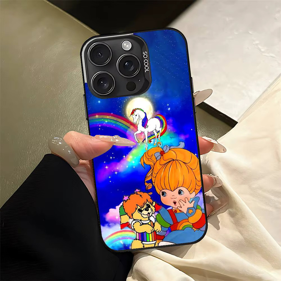 Bunte Cartoon R-Rainbow Brite Handyhülle für iPhone 17 16 15 14 13 12 11 Pro Max Plus Mini 8 7 - Bild 2