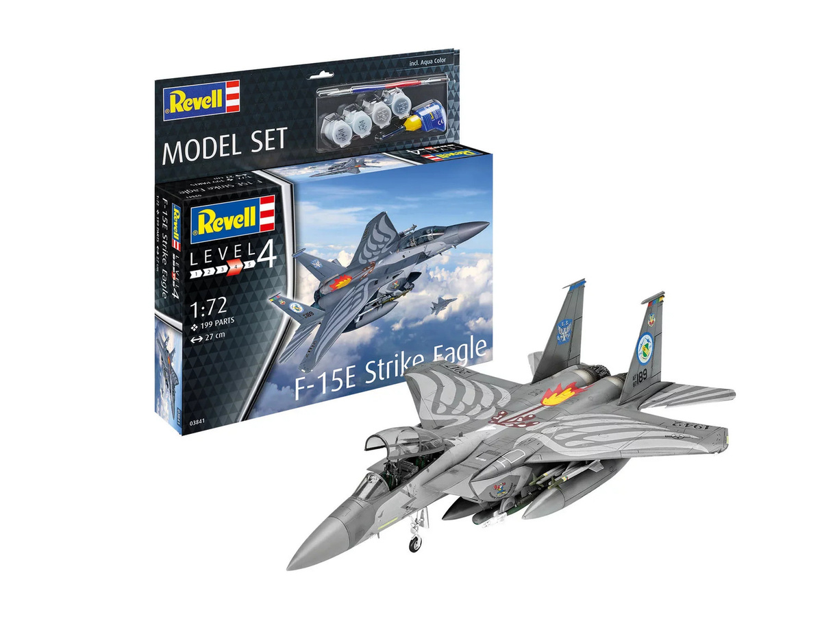 Revell Model Set F-15E Strike Eagle, Fahrzeuge, Kunststoff, Grau - Bild 2