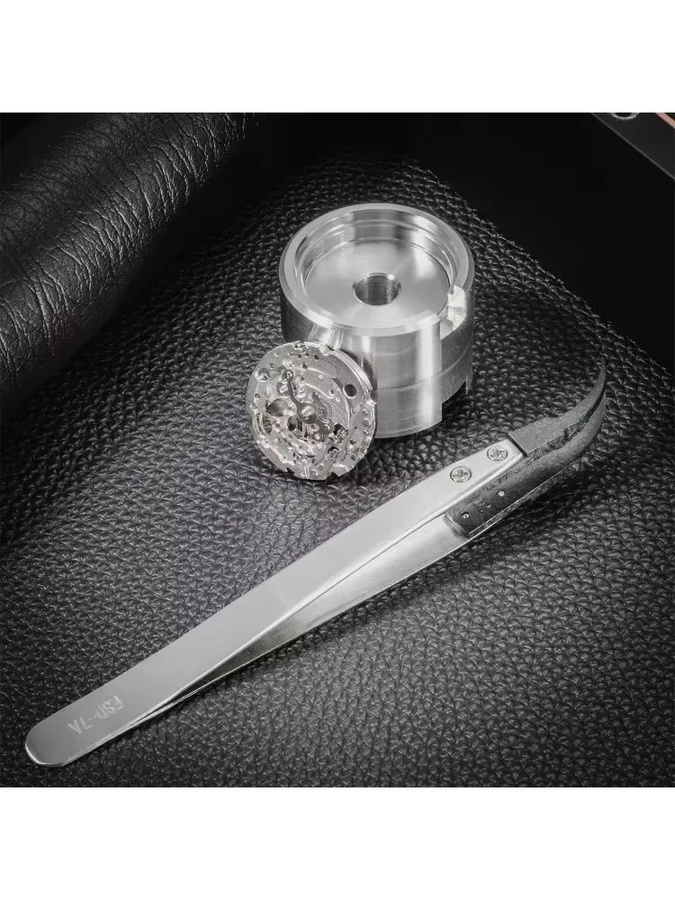 OAKCHARM Uhrwerk Halter Halterung, Edelstahl, Silber, Unisex - Bild 4