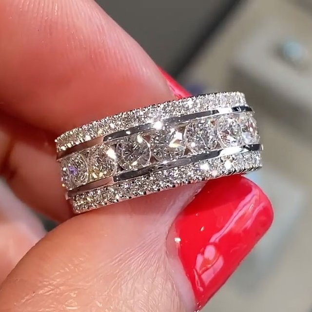Huitan Ring, Silber, Zirkonia, Damen - Bild 1
