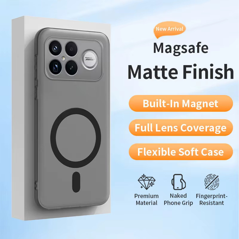 Transparente TPU-Silikonhülle mit MagSafe für Xiaomi Poco F8 F7 Ultra F6 M8 X6 X7 X8 Pro Max - Bild 1