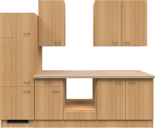 Flex-Well Küchenzeile Nano ohne Elektrogeräte Breite: 270 cm - Bild 1