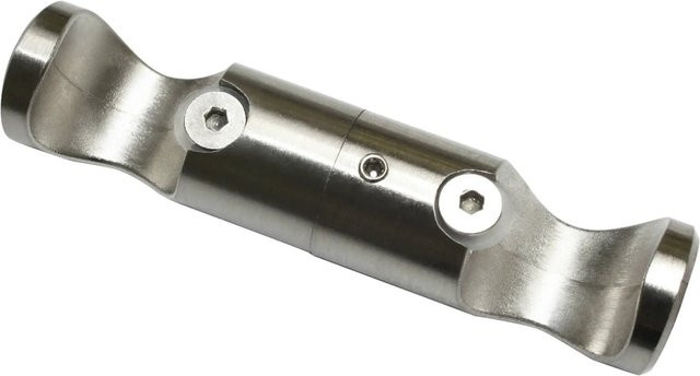 Schöner Wohnen Deckenträger-Adapter Leon für Gardinenstangen Ø 20 mm aus Edelstahl in Silber - Bild 1