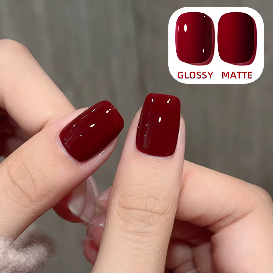 QAZIXU Gel-Nagellack, rot, glänzend, 10 ml - Bild 5