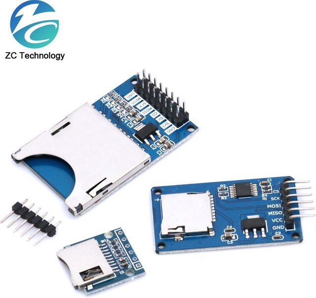 Micro SD Speicher Erweiterungskarte TF Karten Modul für Arduino in Blau - Bild 1