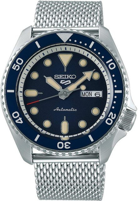 Seiko Armbanduhr Automatik, Edelstahl, Blau, 42.5 mm, Herren - Bild 1